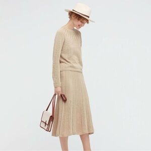 UNIQLO X INES DE LA FRESSANGE WOMEN 3D KNIT POINTELLE LONG SKIRT/ Never worn